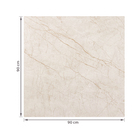 Porcelanato Marmorizado Acetinado Borda Reta Interno 90x90cm Golden Beige Satin Biancogres