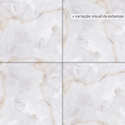 Porcelanato Marmorizado Acetinado Borda Reta Interno 90x90cm Onix Satin Biancogres