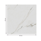 Porcelanato Marmorizado Acetinado Borda Reta Interno 91x91cm Carrara Savane