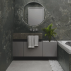 Porcelanato Marmorizado Acetinado Borda Reta Interno 94x94cm 94716 Cinza Embramaco