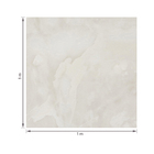 Porcelanato Marmorizado Polido Borda Reta Interno 100x100cm Onice Al Portinari