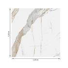 Porcelanato Marmorizado Polido 120x120cm Interno Borda Reta Calacata Oro Biancogres