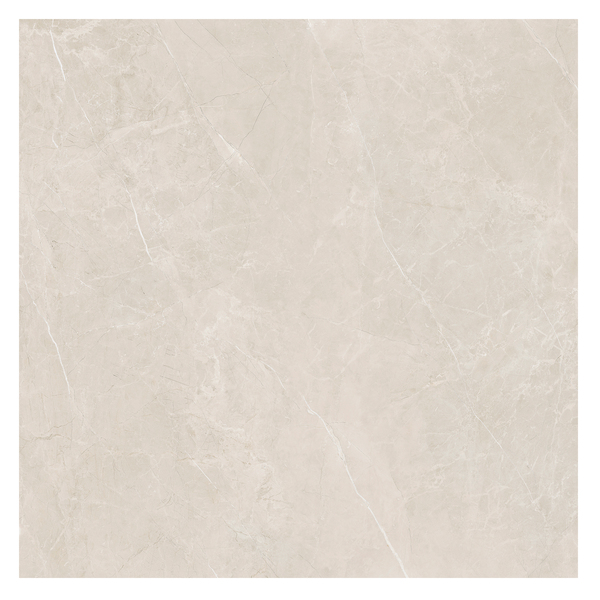 Porcelanato Marmorizado Polido Borda Reta Interno 120x120cm Castellon Bege Portinari