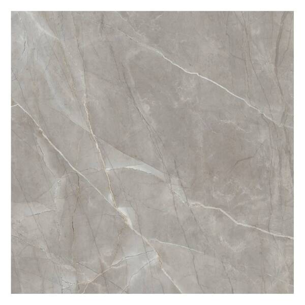 Porcelanato Marmorizado Polido Borda Reta Interno 121x121cm P71004 Cinza Embramaco