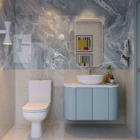 Porcelanato Marmorizado Polido Borda Reta Interno 49x99cm Aroma Oceano Elizabeth