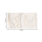 Porcelanato Marmorizado Polido Borda Reta Interno 60x120cm Apuano Oro Portobello
