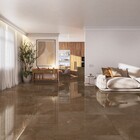 Porcelanato Marmorizado Polido Borda Reta Interno 60x120cm Elegance Brown Incesa