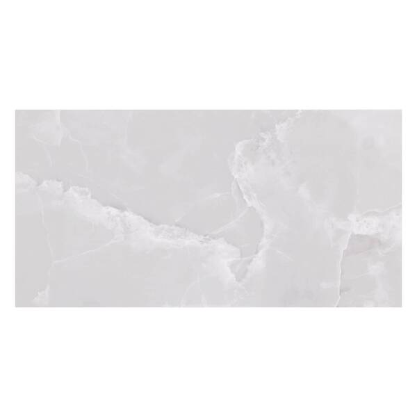 Porcelanato Marmorizado Polido Borda Reta Interno 62x121cm P70675 Branco Embramaco