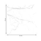 Porcelanato Marmorizado Polido Borda Reta Interno 71x71cm Max Carrara Gioia Lux P71250 Artens