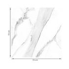 Porcelanato Marmorizado Polido Borda Reta Interno 72x72cm Calacatta Savane