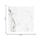 Porcelanato Marmorizado Polido Borda Reta Interno 76X76cm Borgia Pamesa