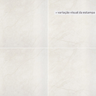 Porcelanato Marmorizado Polido Borda Reta Interno 80x80cm Spezia Bianco Portobello