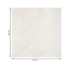 Porcelanato Marmorizado Polido Borda Reta Interno 80x80cm Spezia Bianco Portobello