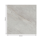 Porcelanato Marmorizado Polido 84x84cm Interno Borda Reta Sirius Gray Elizabeth