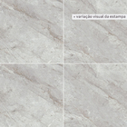 Porcelanato Marmorizado Polido Borda Reta Interno 84x84cm Sirius Gray Elizabeth