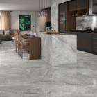Porcelanato Marmorizado Polido Borda Reta Interno 84x84cm Sirius Gray Elizabeth