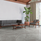 Porcelanato Marmorizado Polido Borda Reta Interno 84x84cm Sirius Gray Elizabeth