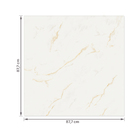 Porcelanato Marmorizado Polido Borda Reta Interno 87,7x87,7cm Calacata Real Portinari