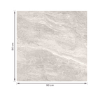 Porcelanato Marmorizado Polido Borda Reta Interno 90x90cm Storm White Portobello