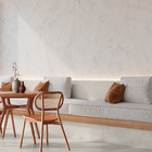 Porcelanato Marmorizado Polido Borda Reta Interno 94,5x94,5cm Chiaro di Versilia Branco Portobello