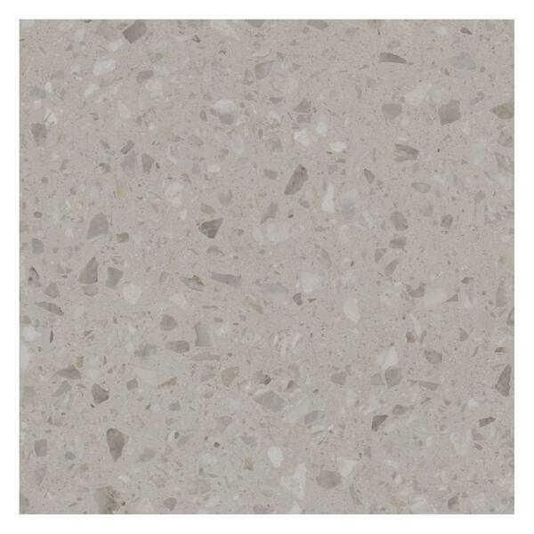 Porcelanato Pedra Borda Reta Externo 100x100cm Dorcia Terrazo Beige Biancogres