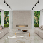 Porcelanato Pedra Acetinado Borda Reta Interno 100x100cm Veneto Cinza Portinari