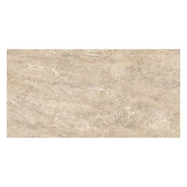 Porcelanato Pedra Acetinado Borda Reta Interno 20x122cm 70684 Bege Embramaco