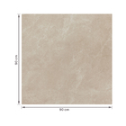 Porcelanato Marmorizado Acetinado Borda Reta Externo 90x90cm Dolmen Bege Eliane