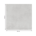 Porcelanato Cimentício Acetinado Borda Reta Interno 90x90cm Belgique Clair Natural Portobello