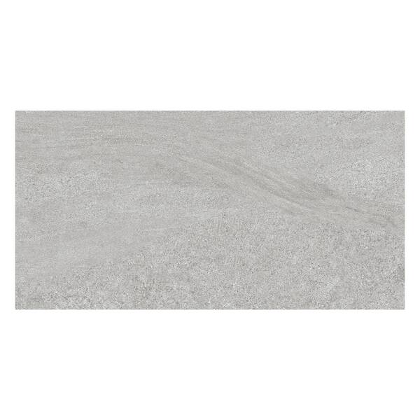 Porcelanato Pedra Fosco Borda Reta Externo 20x122cm 70654 Cinza Embramaco