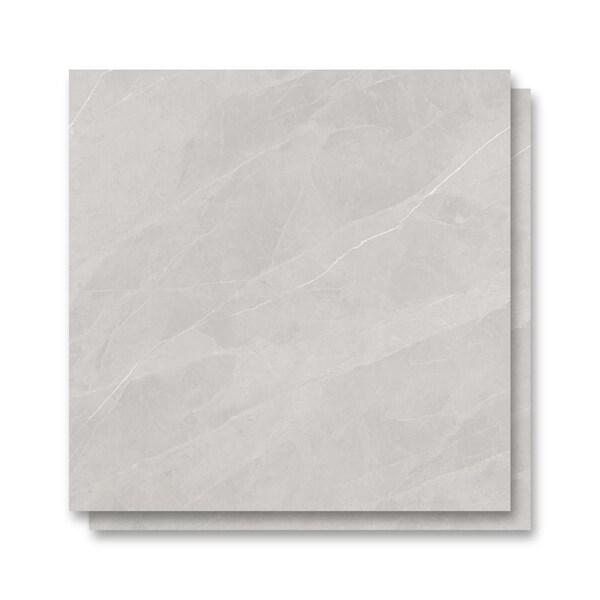 Porcelanato Polido 120x120cm Caixa 2,85m² Incepa Ortiz Cinza