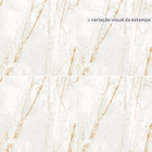 Porcelanato Marmorizado Polido Borda Reta Interno 120x120cm Golden Fantasy White Ceusa