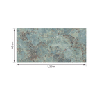 Porcelanato Marmorizado Polido Borda Reta Interno 60x120cm Amazonita Real Biancogres