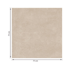 Porcelanato Cimentício Polido Borda Reta Interno 71x71cm Bege Embramaco