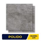 Porcelanato Polido 84x84cm Caixa 2,80m² Delta Pulpis Grafite