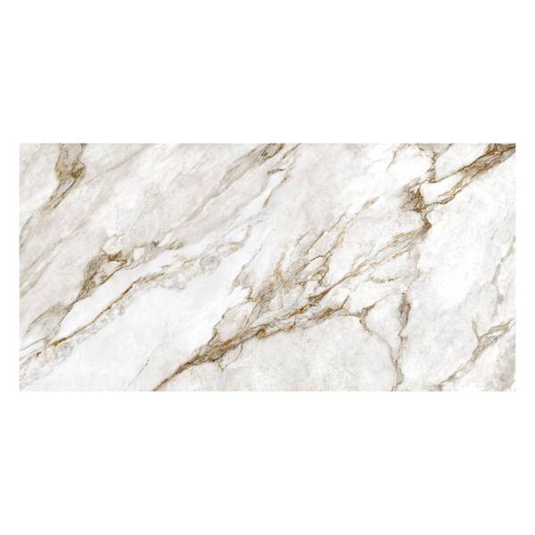 Porcelanato Marmorizado Polido Borda Reta Interno 90x180cm Marmo Perla Biancogres