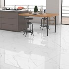 Porcelanato Mármore Polido Retificado Áreas Internas 61,8X61,8cm Carrara Niquel Lux Embramaco