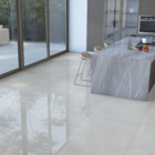 Porcelanato Monocolor Polido Borda Reta Interno 60x60cm Munari Marfim Eliane