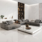 Porcelanato Marmorizado Polido Borda Reta Interno 80x80cm Ibiza White Incesa