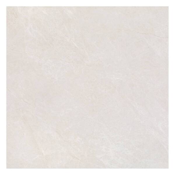 Porcelanato Marmorizado Polido Borda Reta Interno 90x90cm Moonlight Off White Portobello