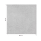 Porcelanato Cimentício Polido Borda Reta Interno 90x90cm Munari Cinza Eliane