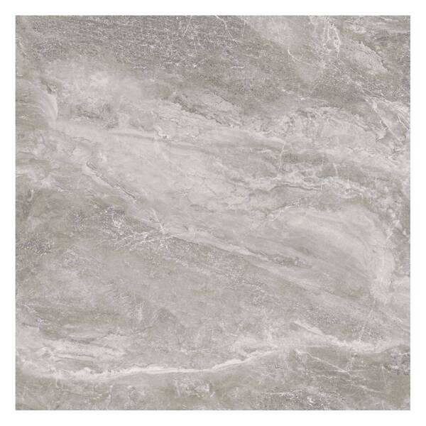 Porcelanato Marmorizado Polido Borda Reta Interno 90x90cm Storm Gray Portobello