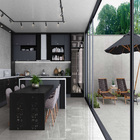 Porcelanato Interno Polido Borda Reta Metropole Cement 71x71cm Via Rosa