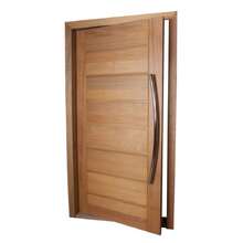Porta  Em Madeira Maciã§a Tauari Mapaf 90cm X 210cm