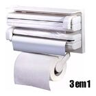 Porta  Papel Toalha Dispenser  Rolo Triplo Aluminio Filme  Co