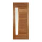 Porta  Visor Lateral Sem Vidro Em Madeira Maciã§a Tauari Mapa