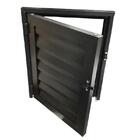 Porta Abrigo Alçapão Alumínio Preto 60x60 - Linha 25