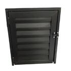 Porta Abrigo Alçapão Alumínio Preto 80x80 - Linha 25