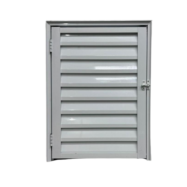 Porta Abrigo Alçapão Portinhola Aluminio Branco 80x60 - Linha