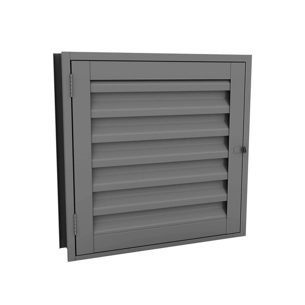 Porta Abrigo Veneziana Aço 60x60cm CRV